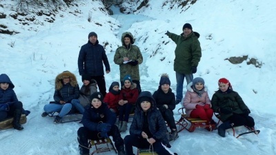 Проведено спортивное мероприятие по санному спорту.