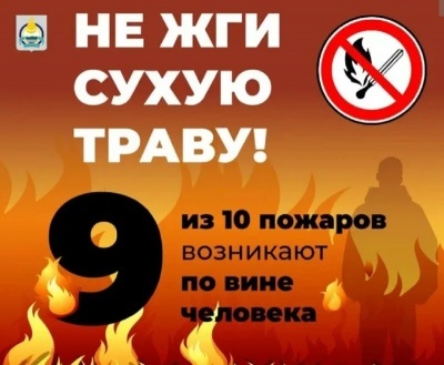 Не жги сухую траву!!!