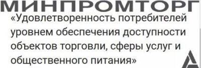 «Удовлетворенность потребителей уровнем обеспечения доступности объектов торговли, сферы услуг и общественного питания»